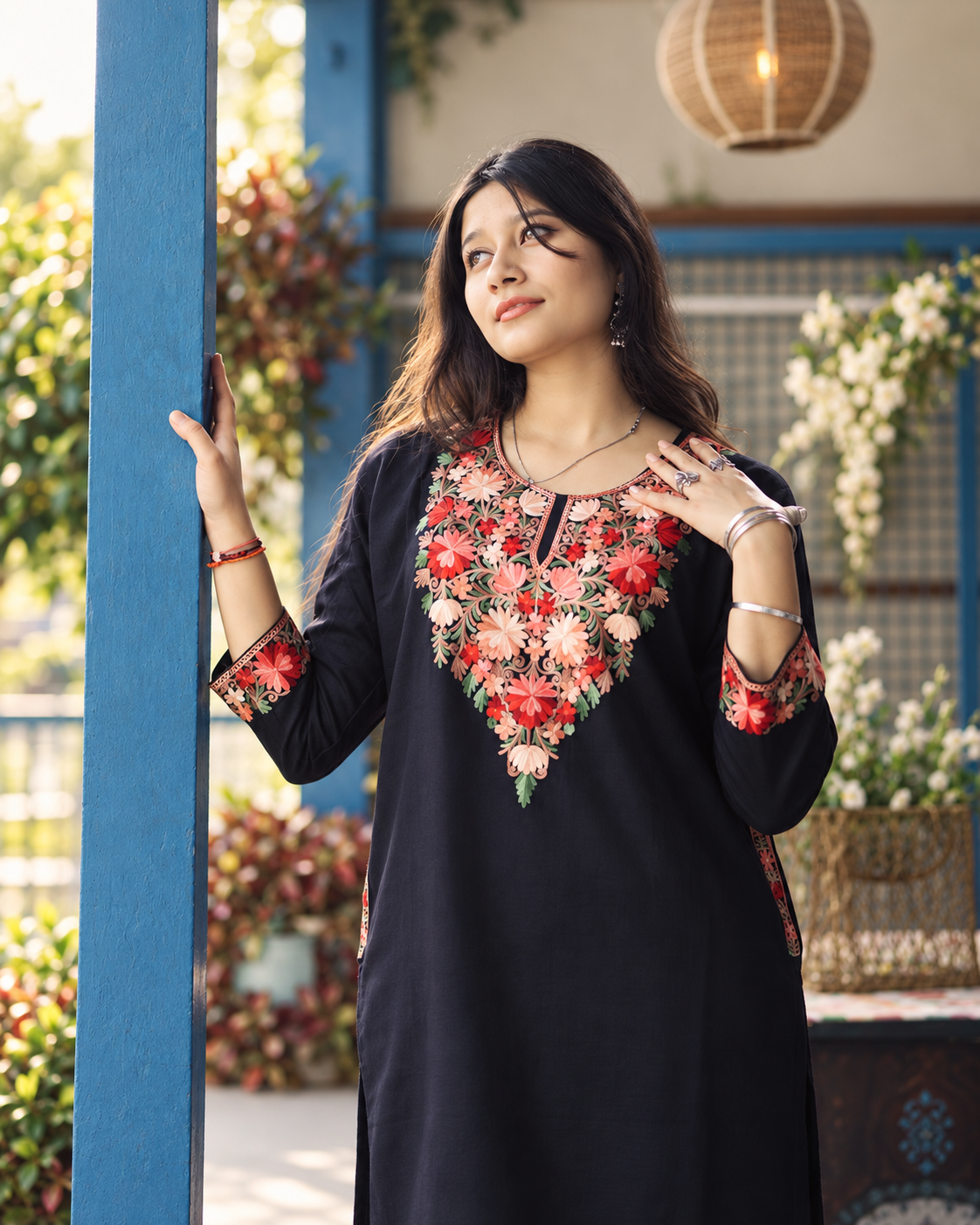 Shabnam Black Pheran Set