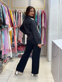 Black Embroidered Shirt