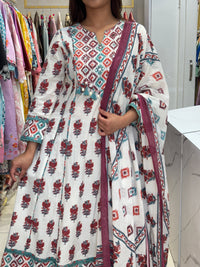 Printed Anarkali Set