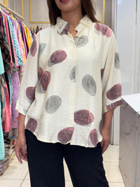 Wine Print Shirt