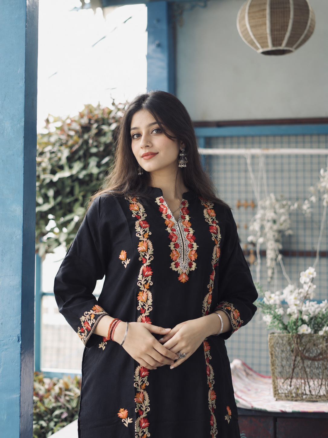 Siyah Kurta Pant Set