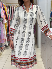 Paisley Shirt Dress