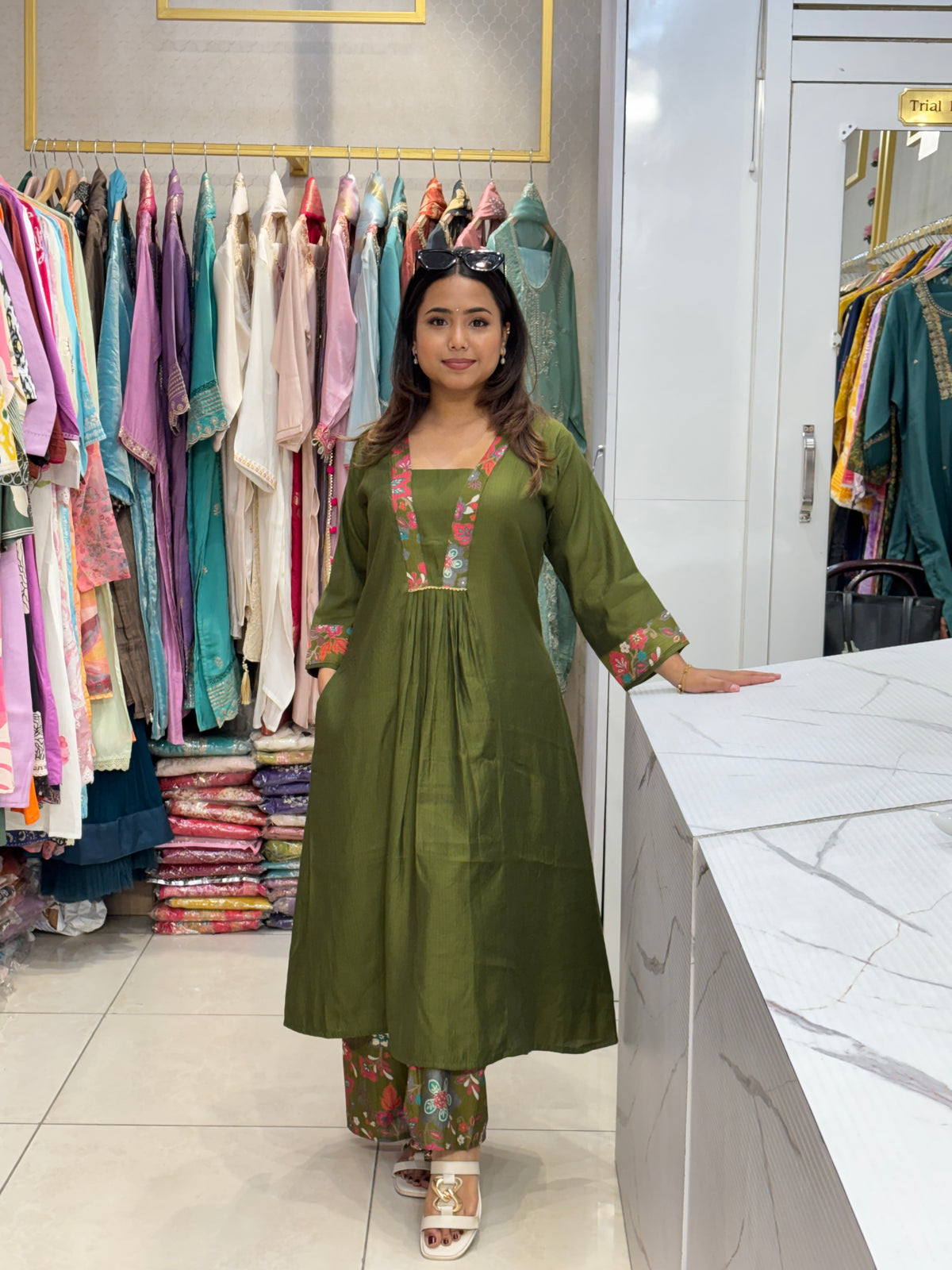 Olive Floral Fusion Set