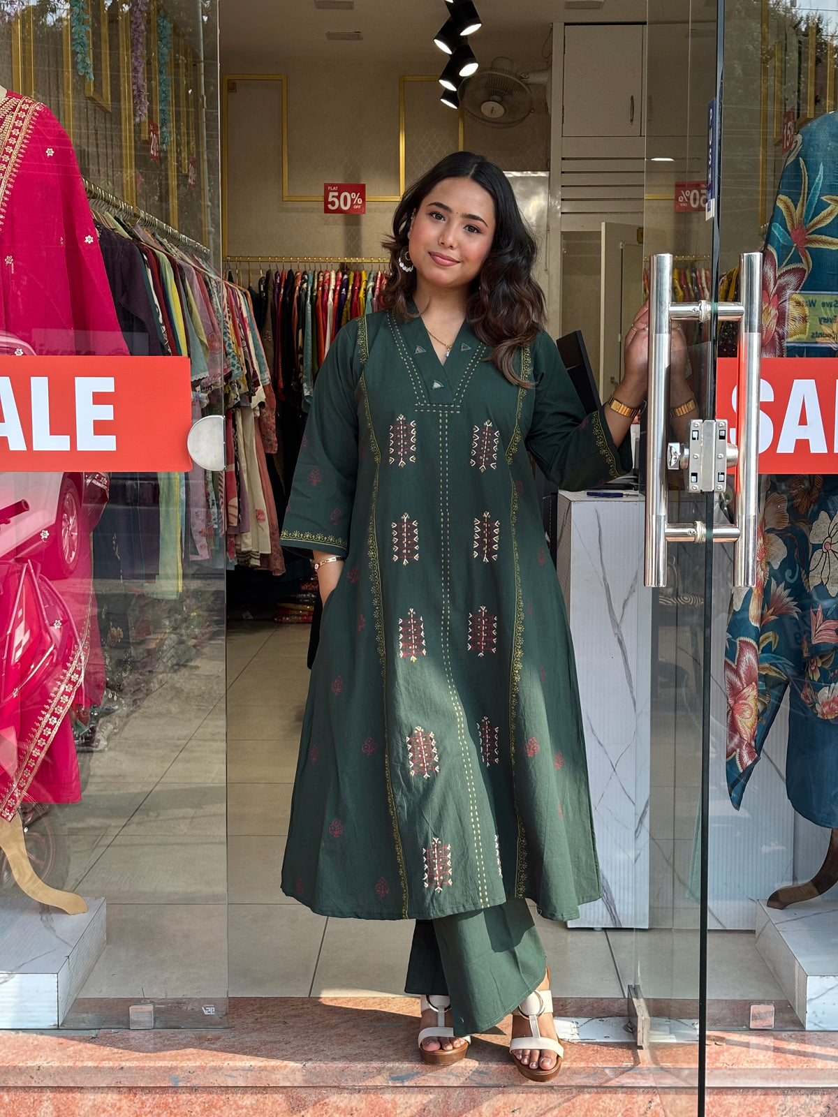 Emerald Grace Kurta Set