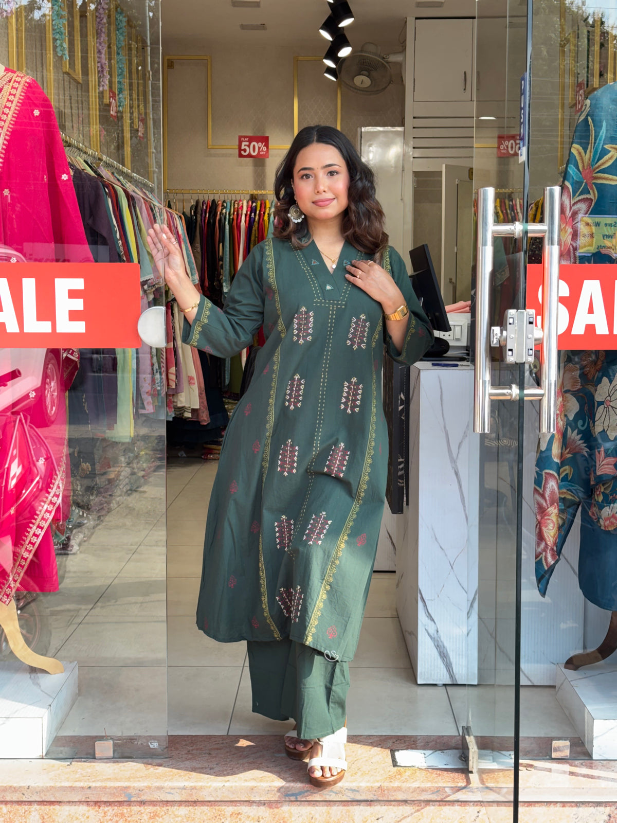 Emerald Grace Kurta Set