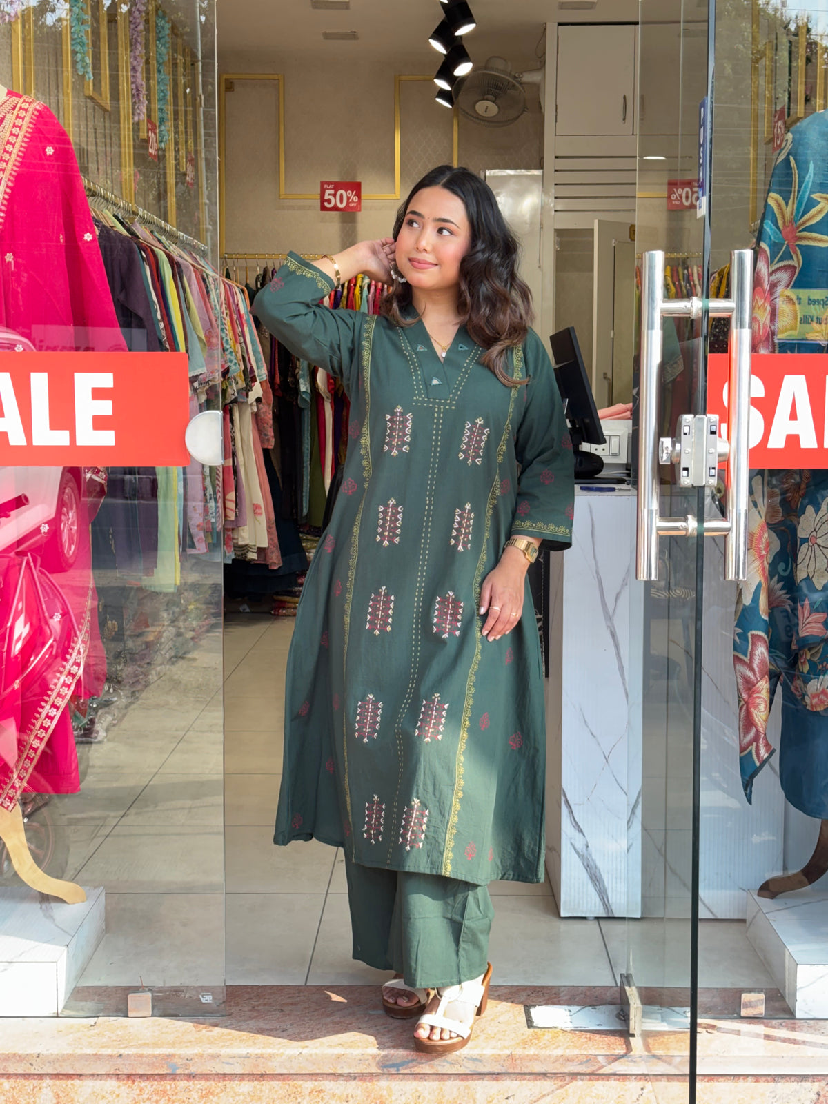 Emerald Grace Kurta Set
