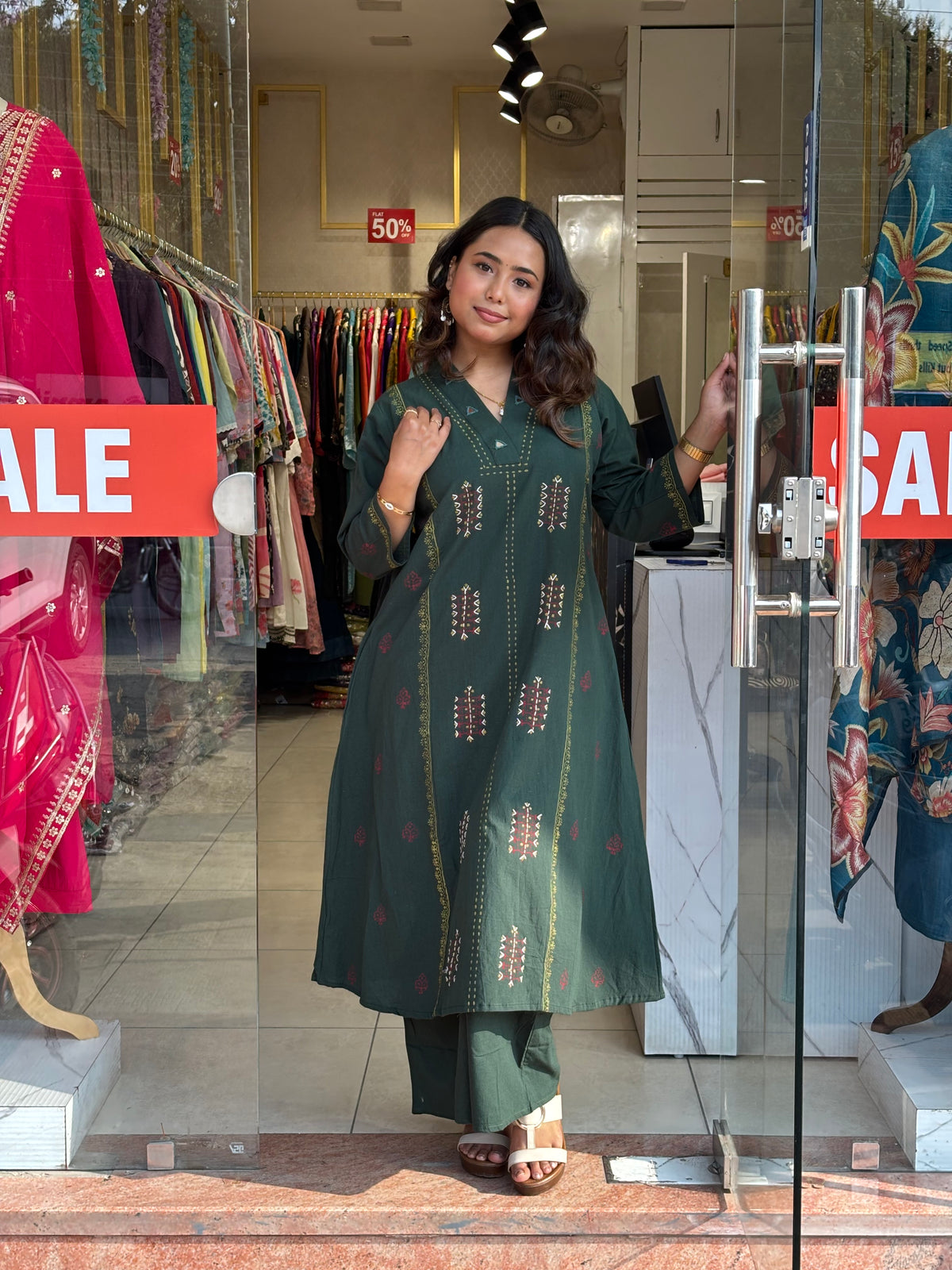 Emerald Grace Kurta Set