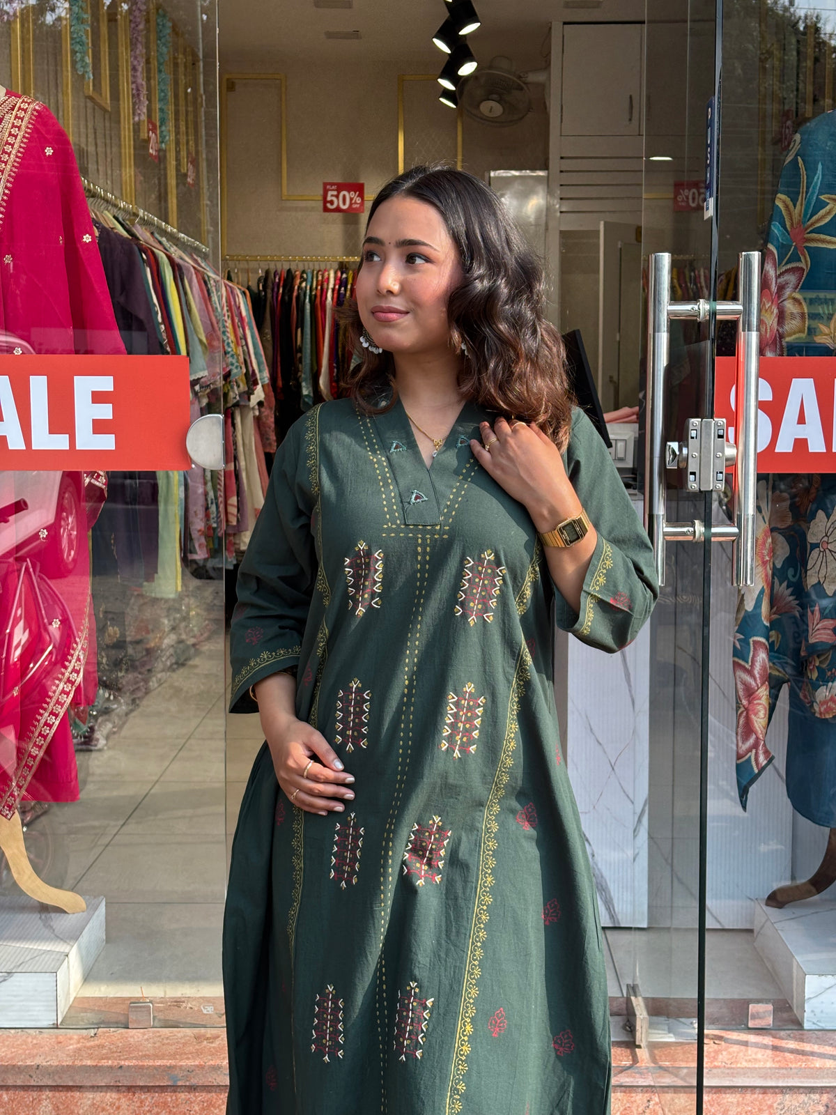 Emerald Grace Kurta Set