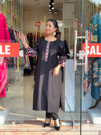 Midnight Elegance Kurta Set
