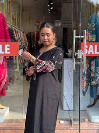 Midnight Elegance Kurta Set